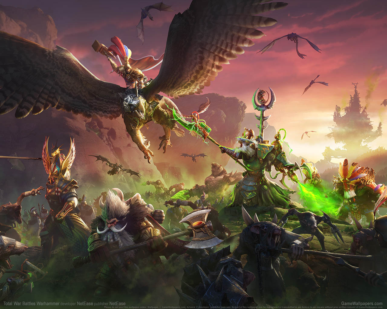Total War Battles Warhammer achtergrond 01 1280x1024
