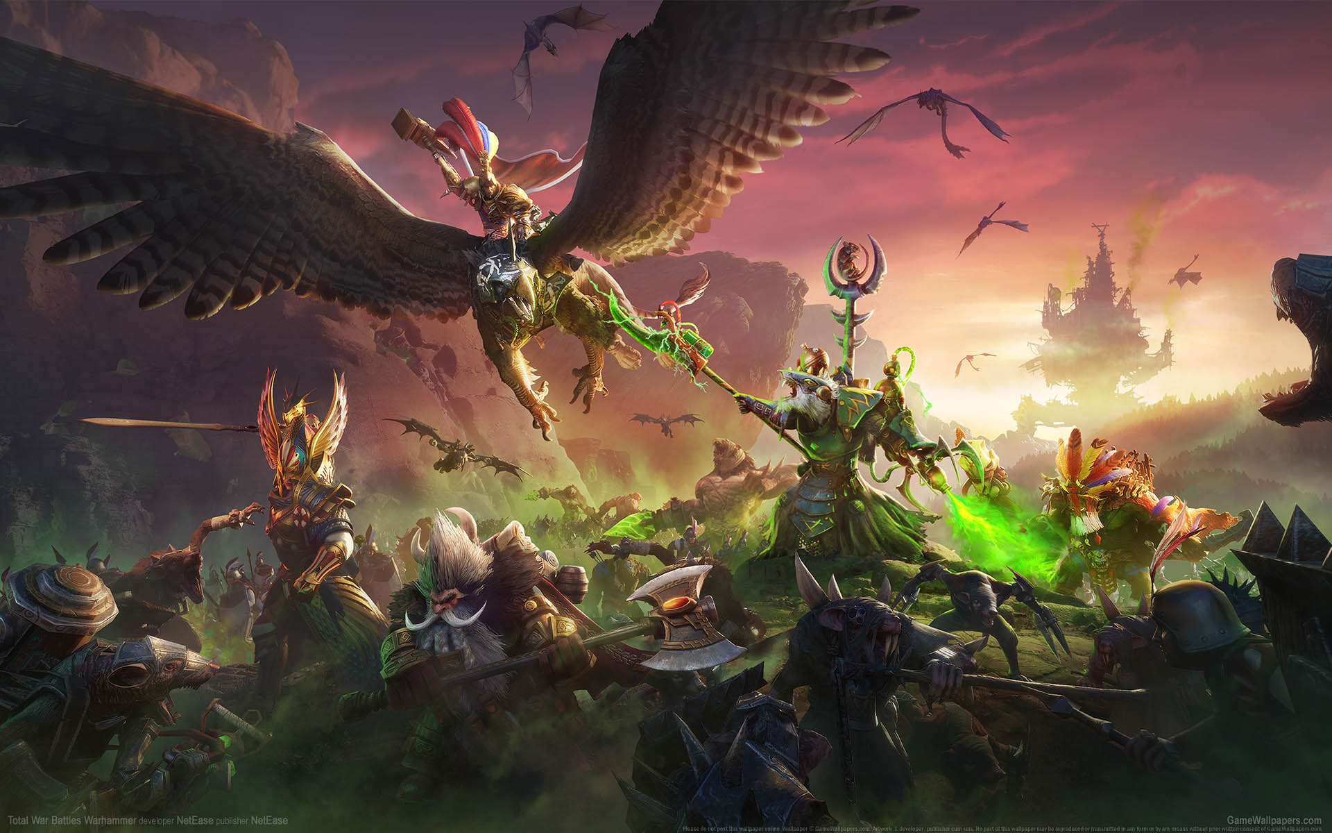 Total War Battles Warhammer achtergrond 01 1920x1200