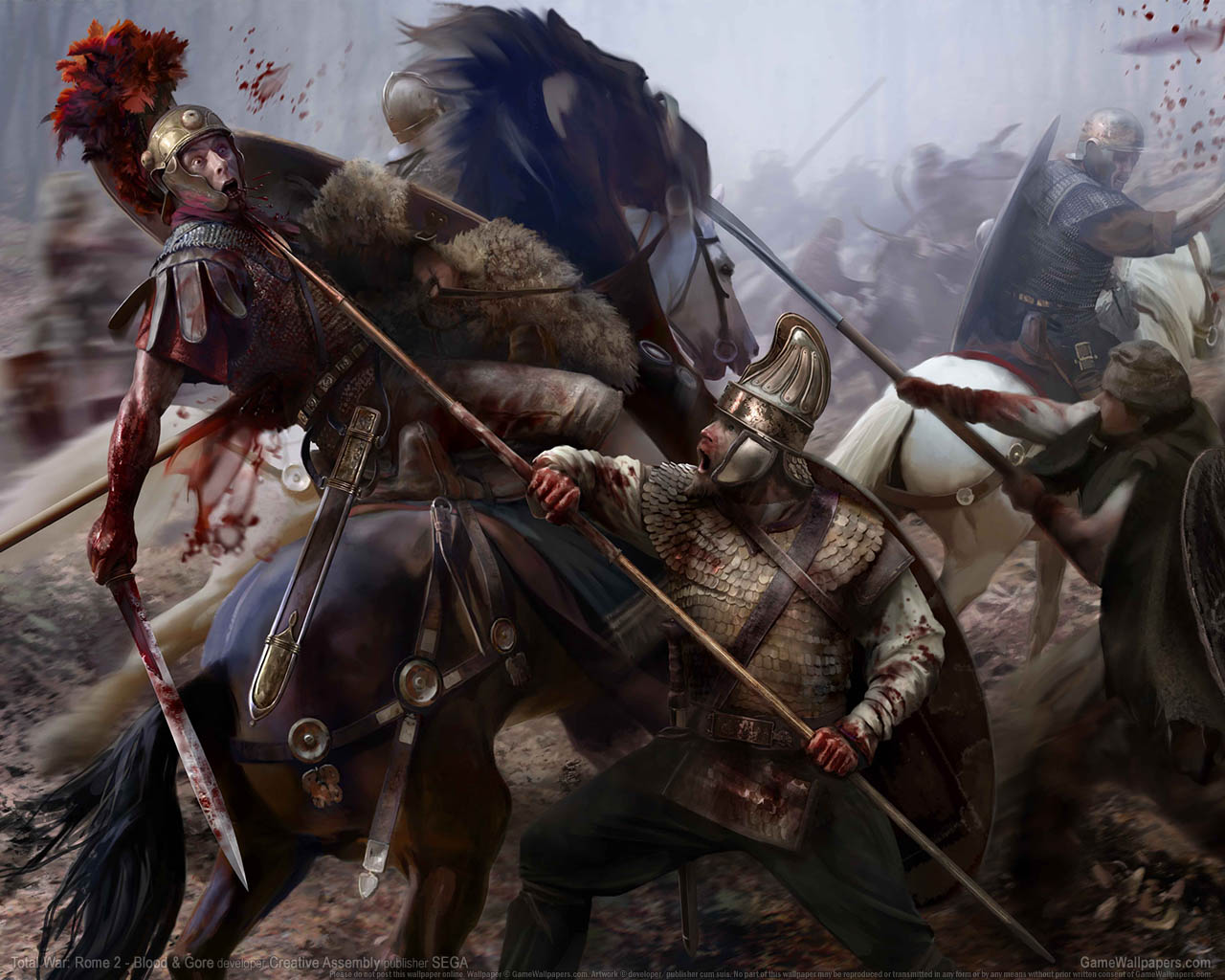Total War: Rome 2 - Blood & Goreνmmer=01 fond d'cran  1280x1024