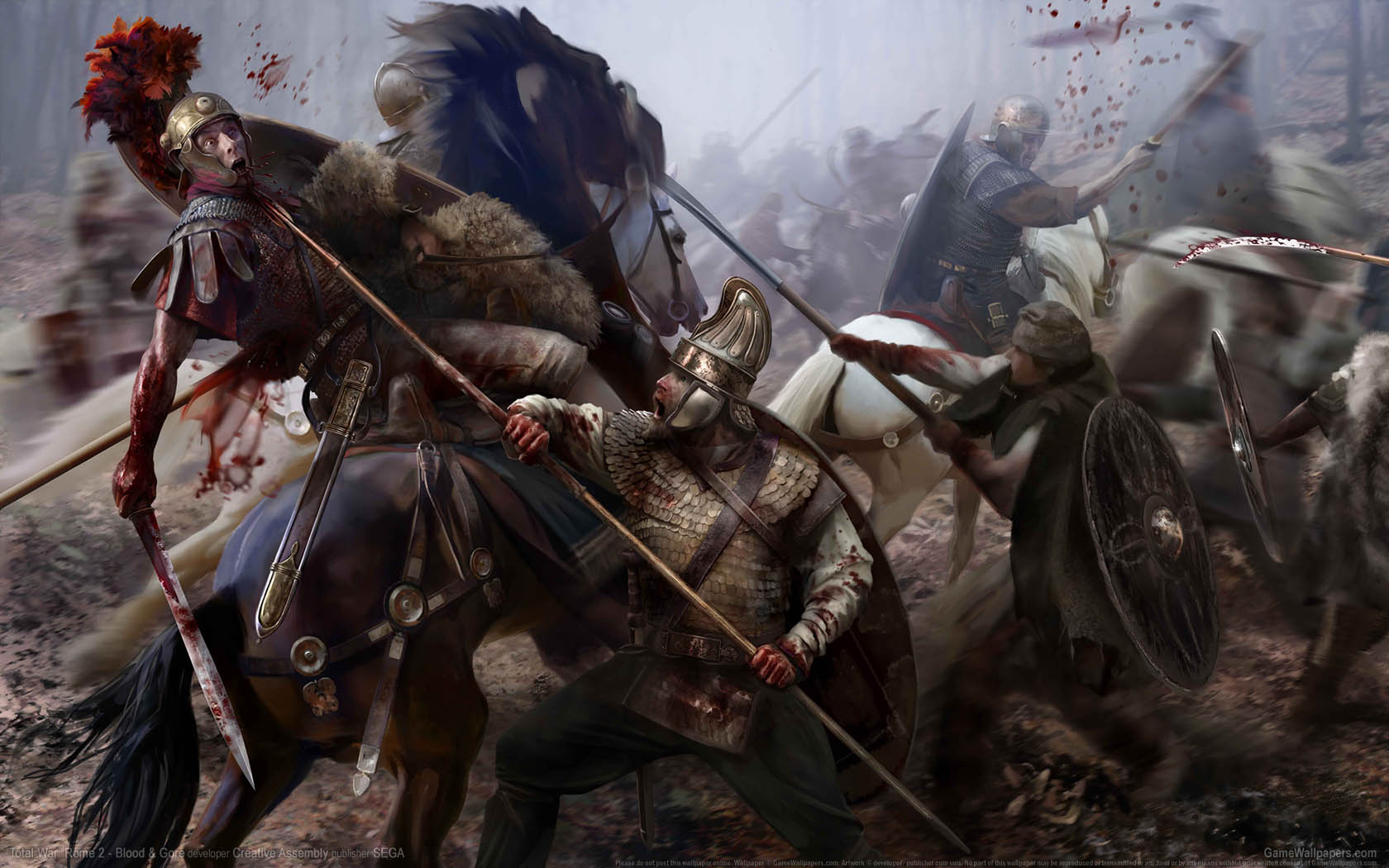 Total War: Rome 2 - Blood & Gore achtergrond 01 1680x1050