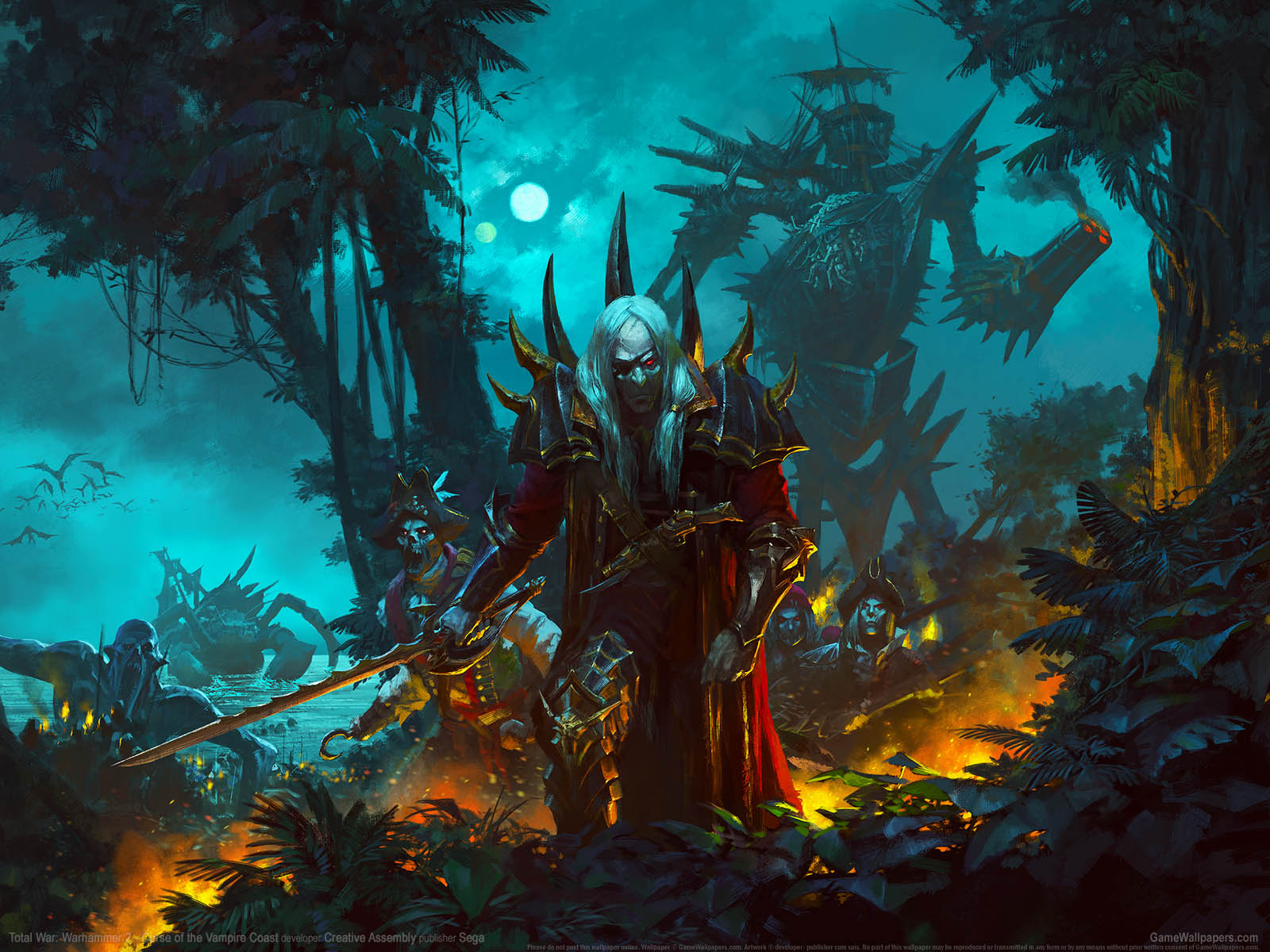 Total War: Warhammer 2 - Curse of the Vampire Coast achtergrond 01 1600x1200