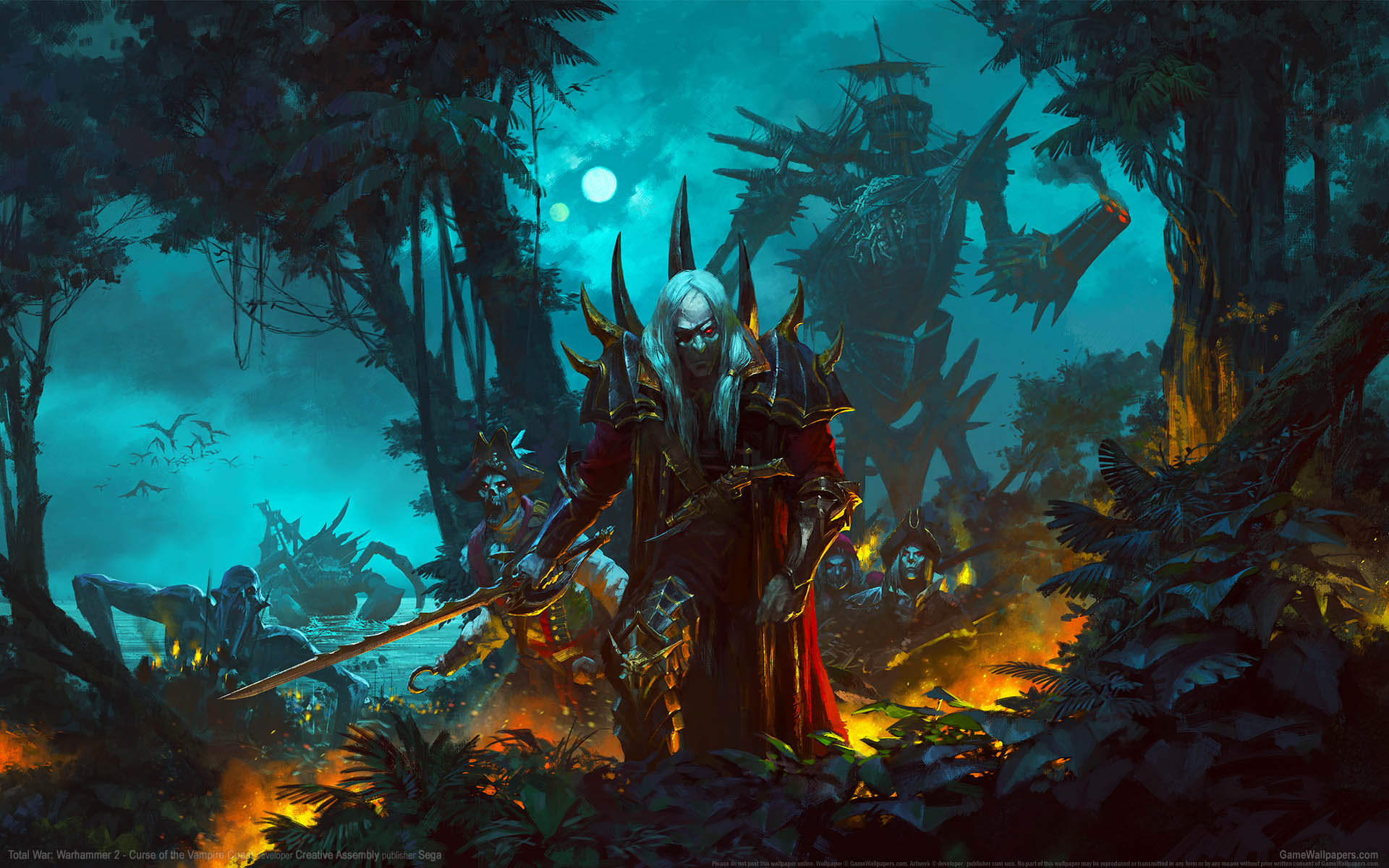 Total War: Warhammer 2 - Curse of the Vampire Coast Hintergrundbild 01 1920x1200