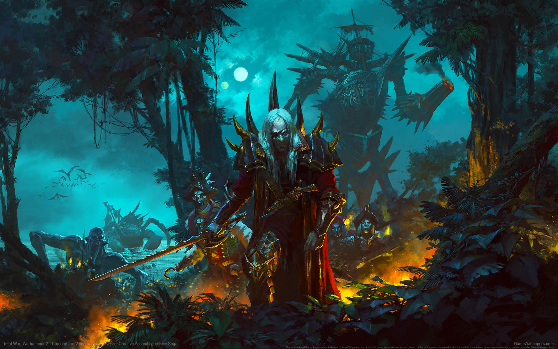 Total War: Warhammer 2 - Curse of the Vampire Coast achtergrond 01 1920x1200