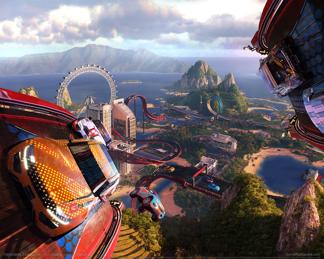 Trackmania 2 Lagoon achtergrond 01 1280x1024