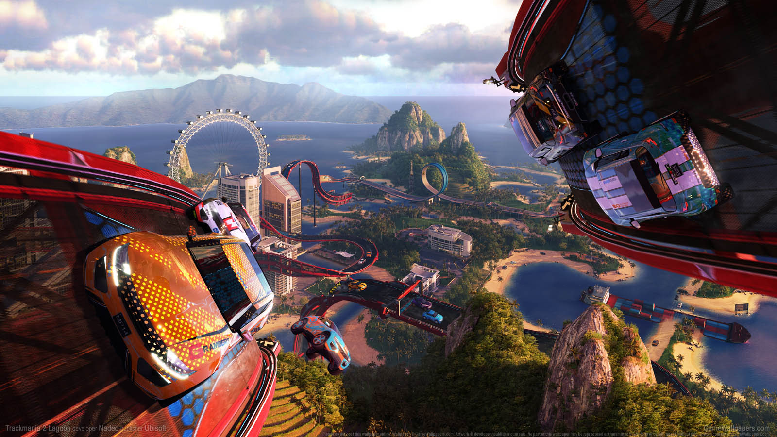 Trackmania 2 Lagoon achtergrond 01 1600x900