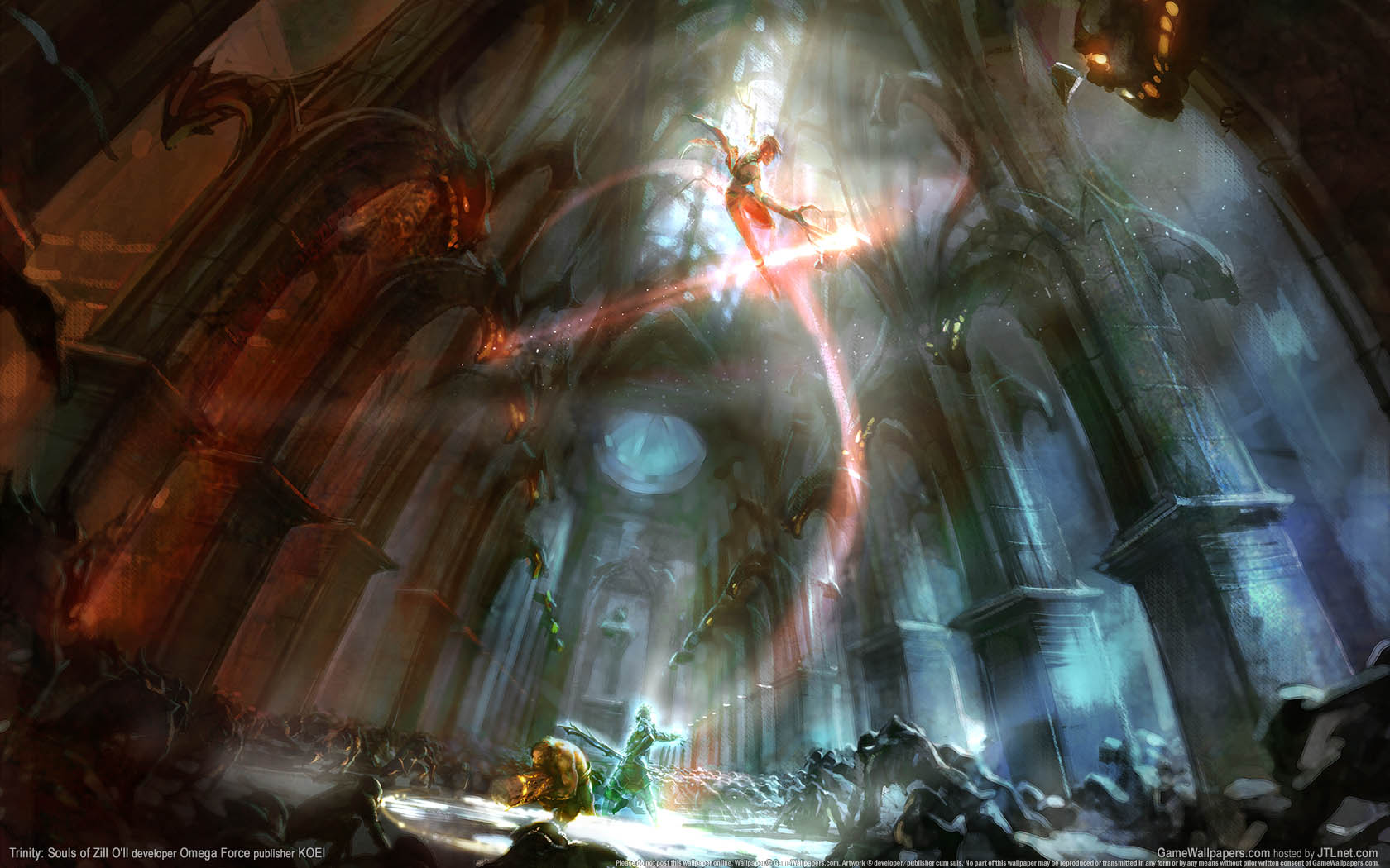 Trinity Souls of Zill O'll achtergrond 02 1680x1050