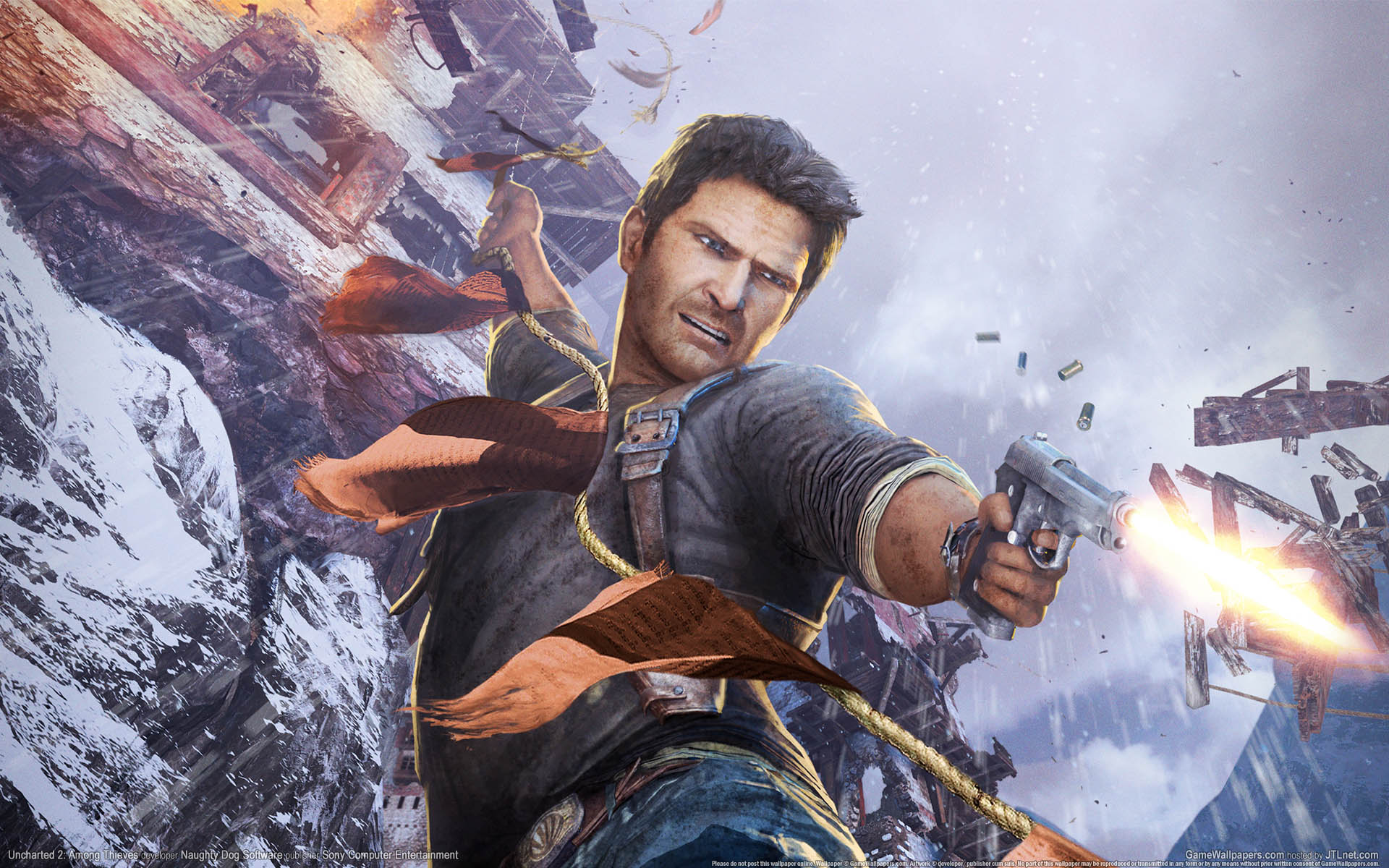 Uncharted 2: Among Thieves achtergrond 04 1920x1200