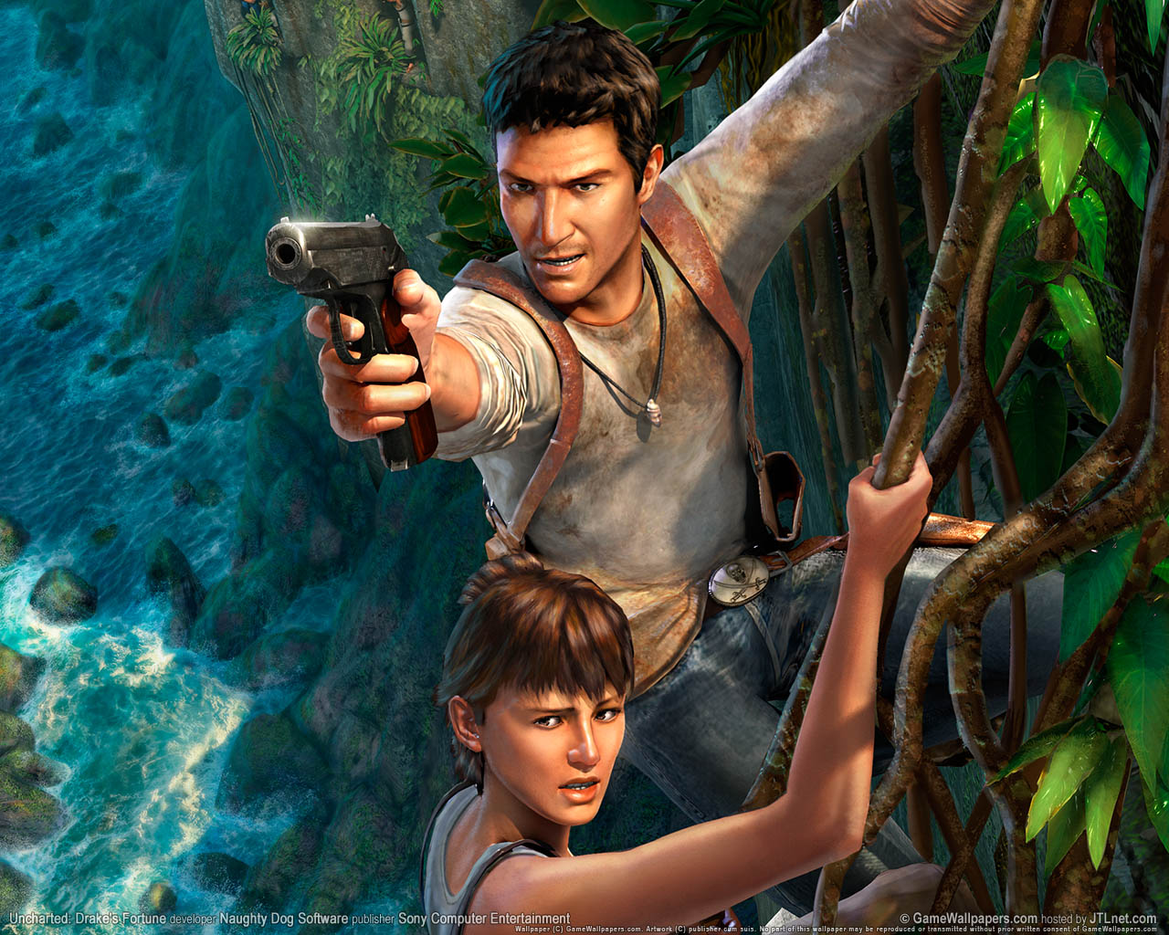 Uncharted: Drake's Fortune achtergrond 01 1280x1024