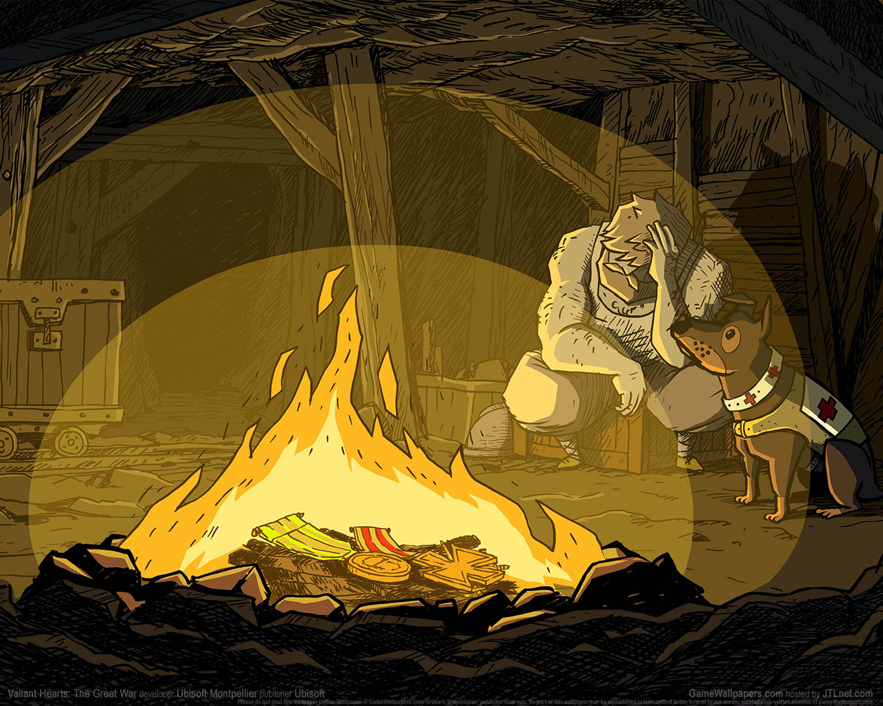 Valiant Hearts: The Great War achtergrond 01 1280x1024