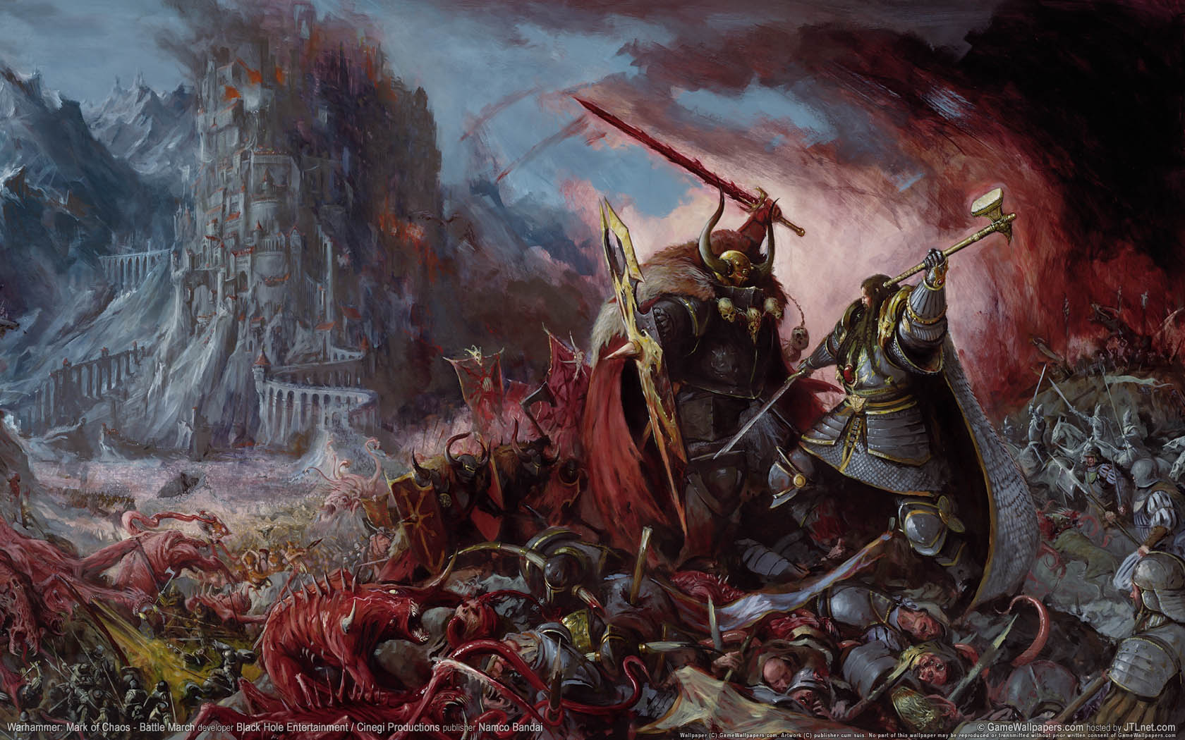 Warhammer: Mark of Chaos - Battle March achtergrond 02 1680x1050