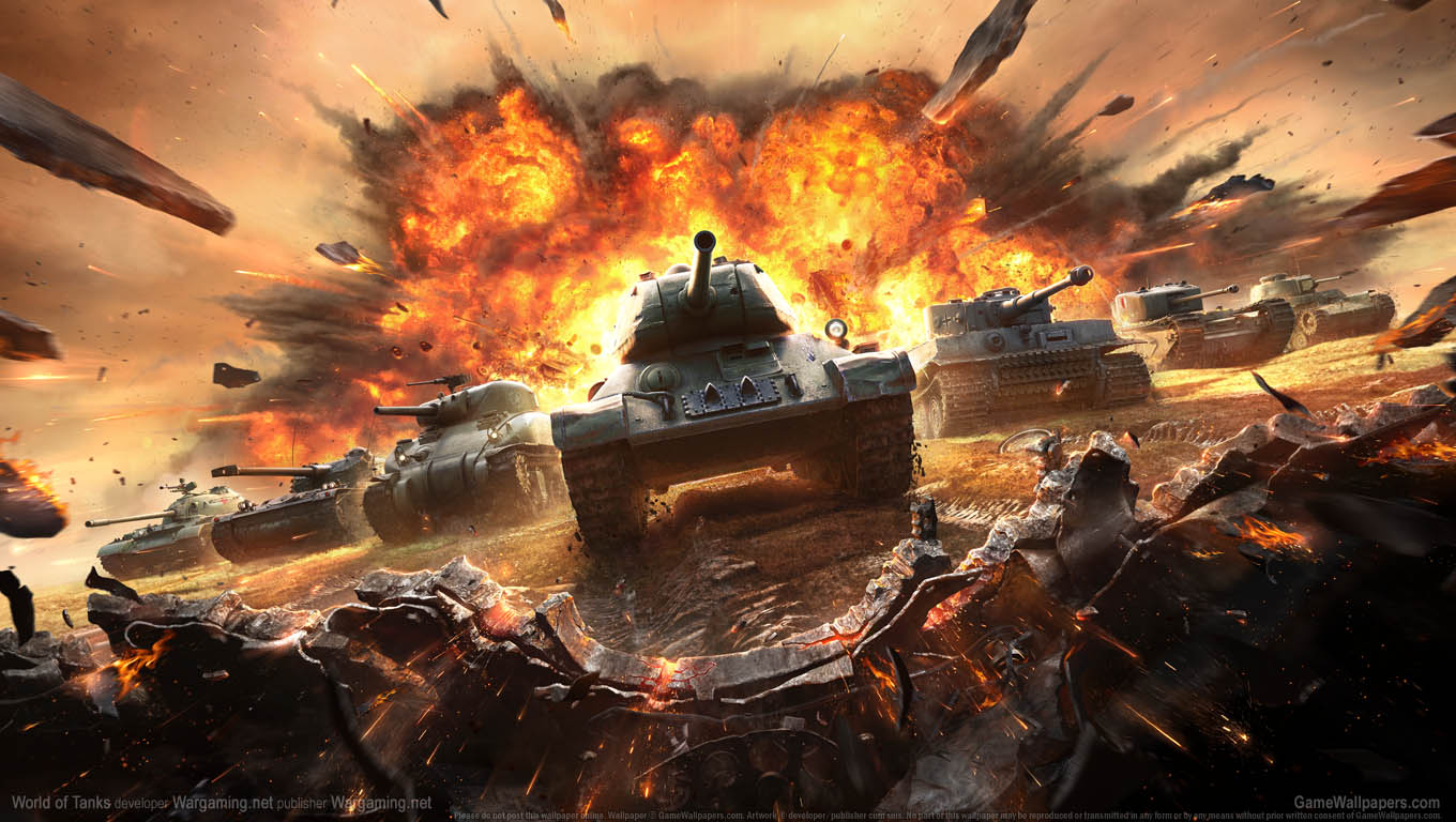 World of Tanks achtergrond 13 1360x768