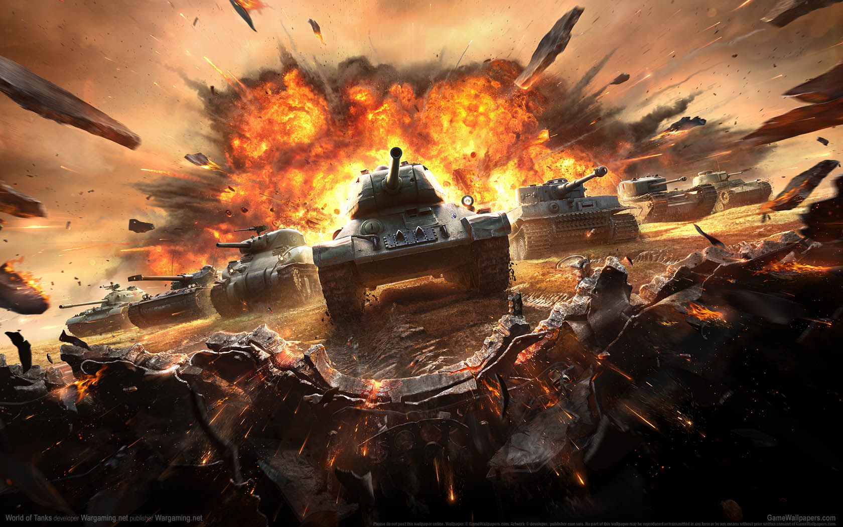 World of Tanks achtergrond 13 1680x1050