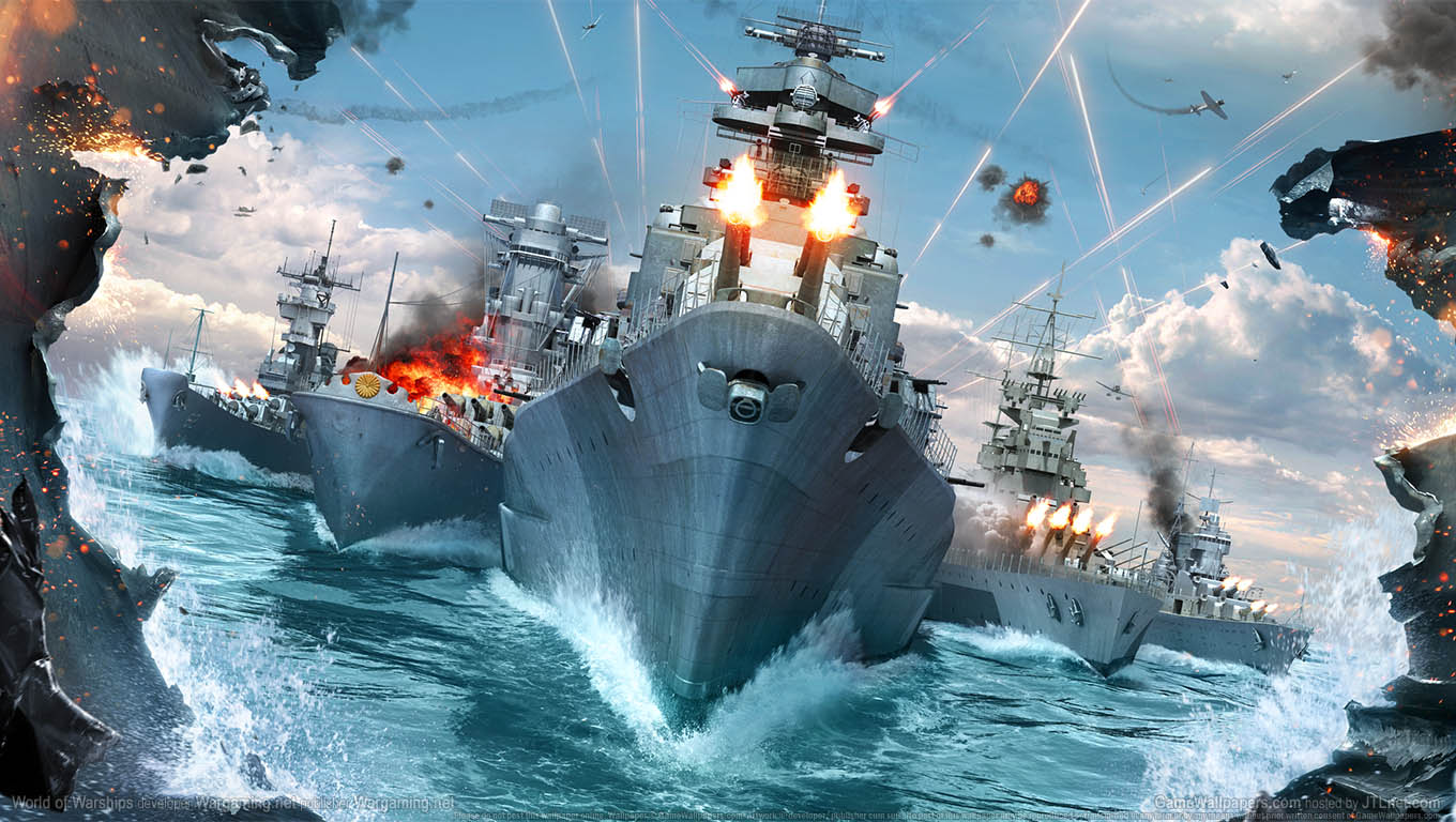 World of Warships wallpaper 01 1360x768