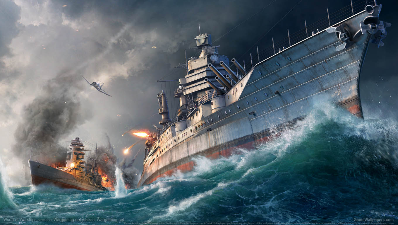 World of Warships wallpaper 05 1360x768