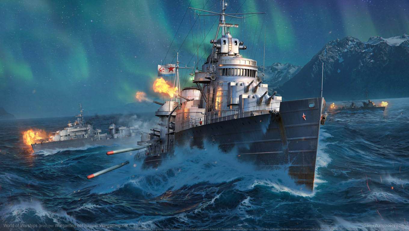 World of Warships achtergrond 07 1360x768