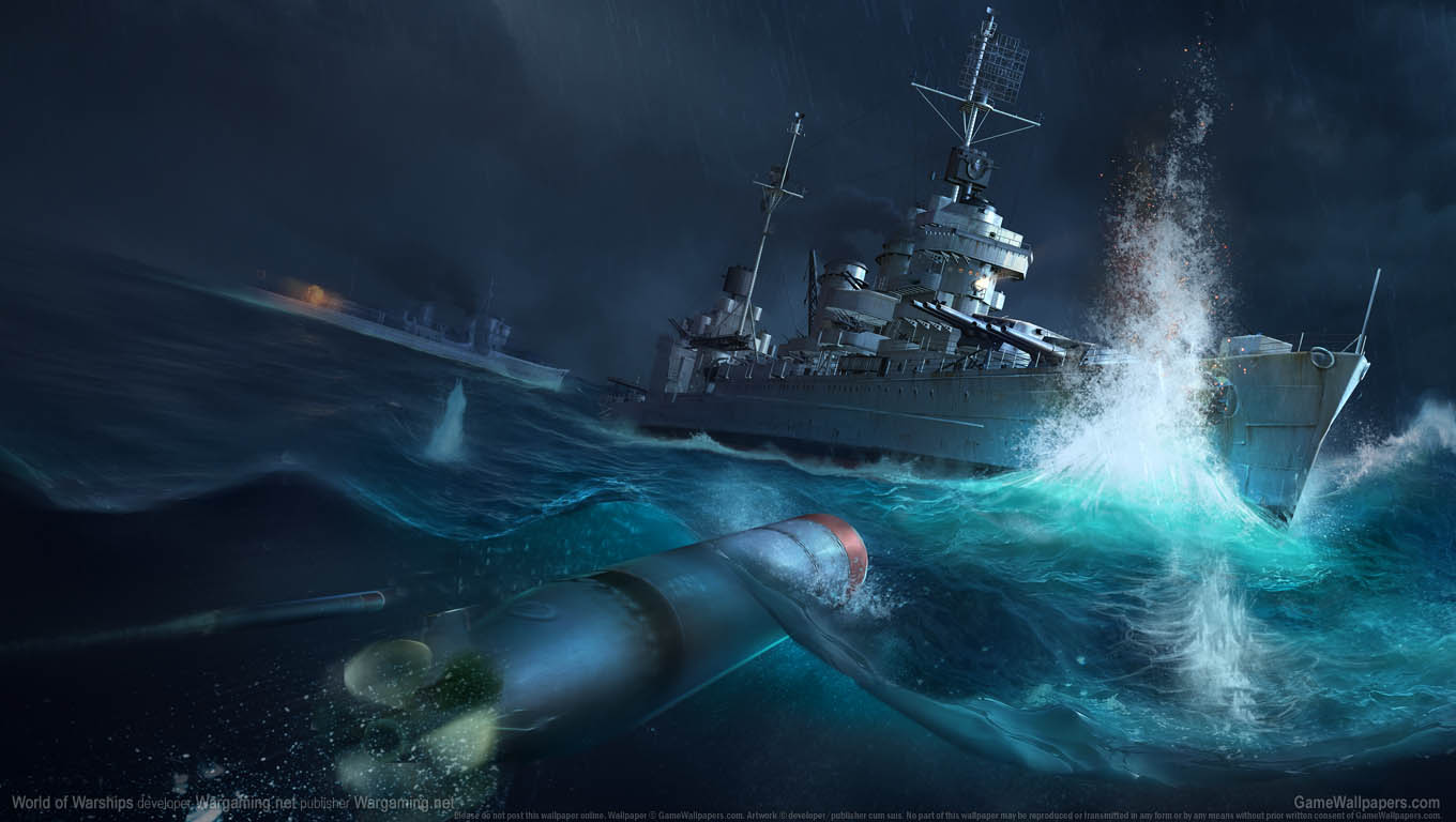 World of Warships wallpaper 12 1360x768