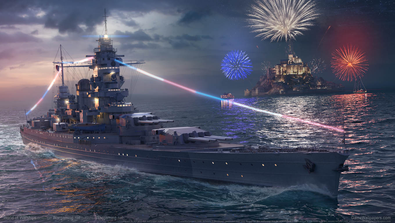 World of Warships fond d'cran 13 1360x768