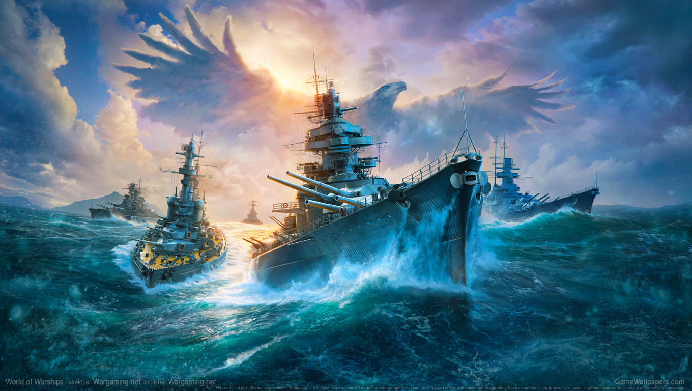World of Warships wallpaper 18 1360x768