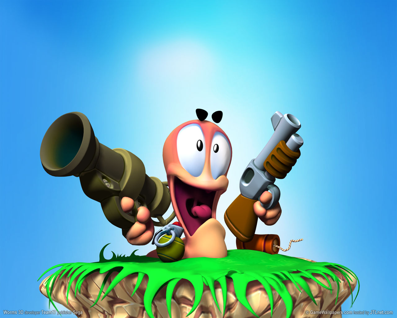 Worms 3D wallpaper 01 1280x1024