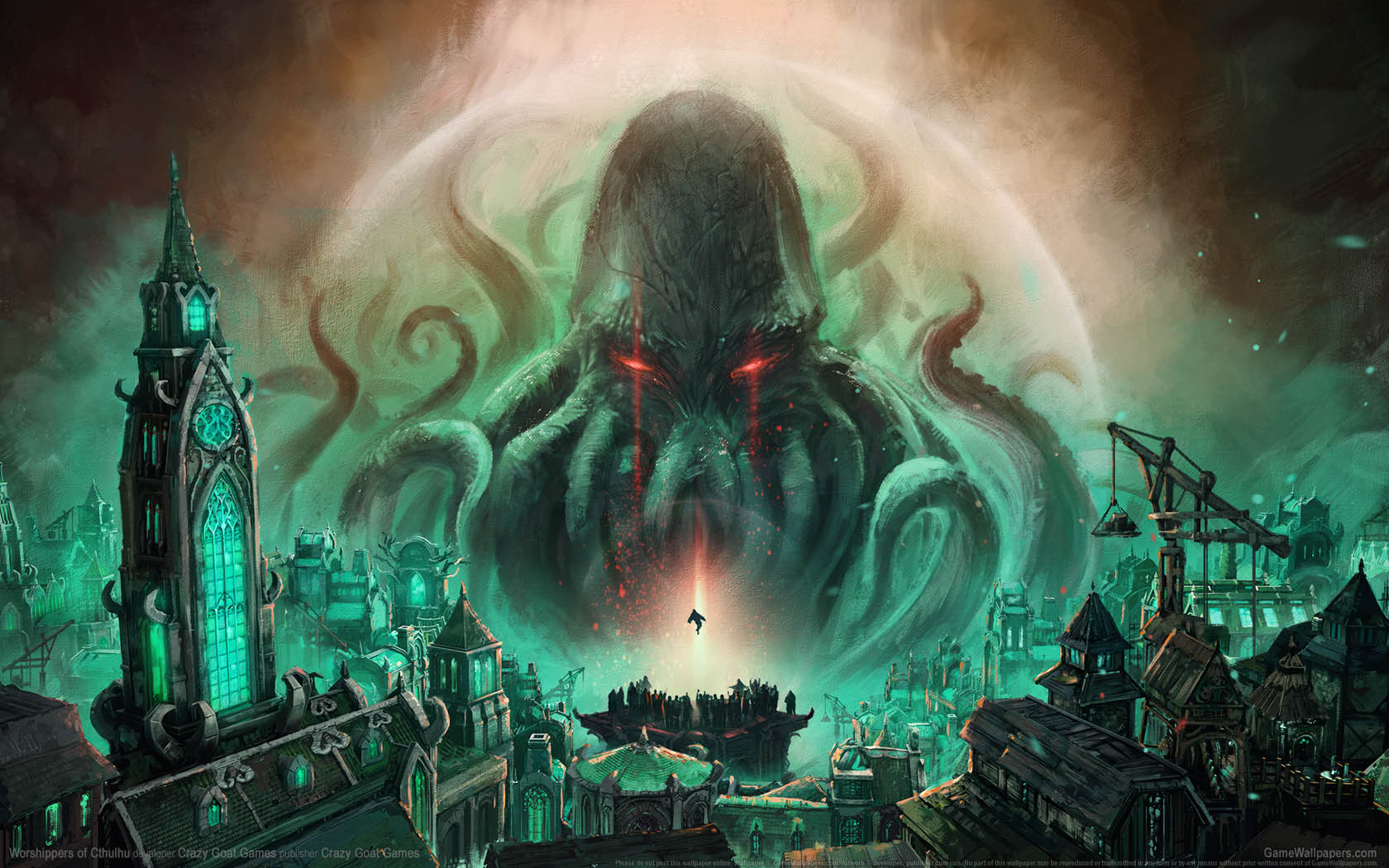 Worshippers of Cthulhu wallpaper 01 1680x1050