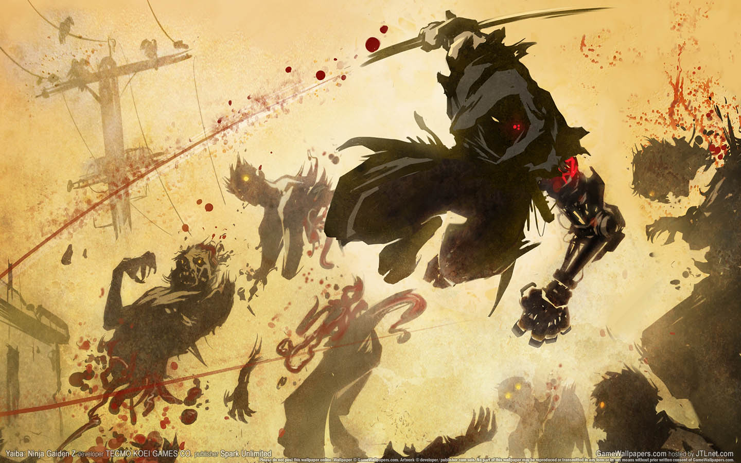 Yaiba: Ninja Gaiden Z achtergrond 01 1440x900