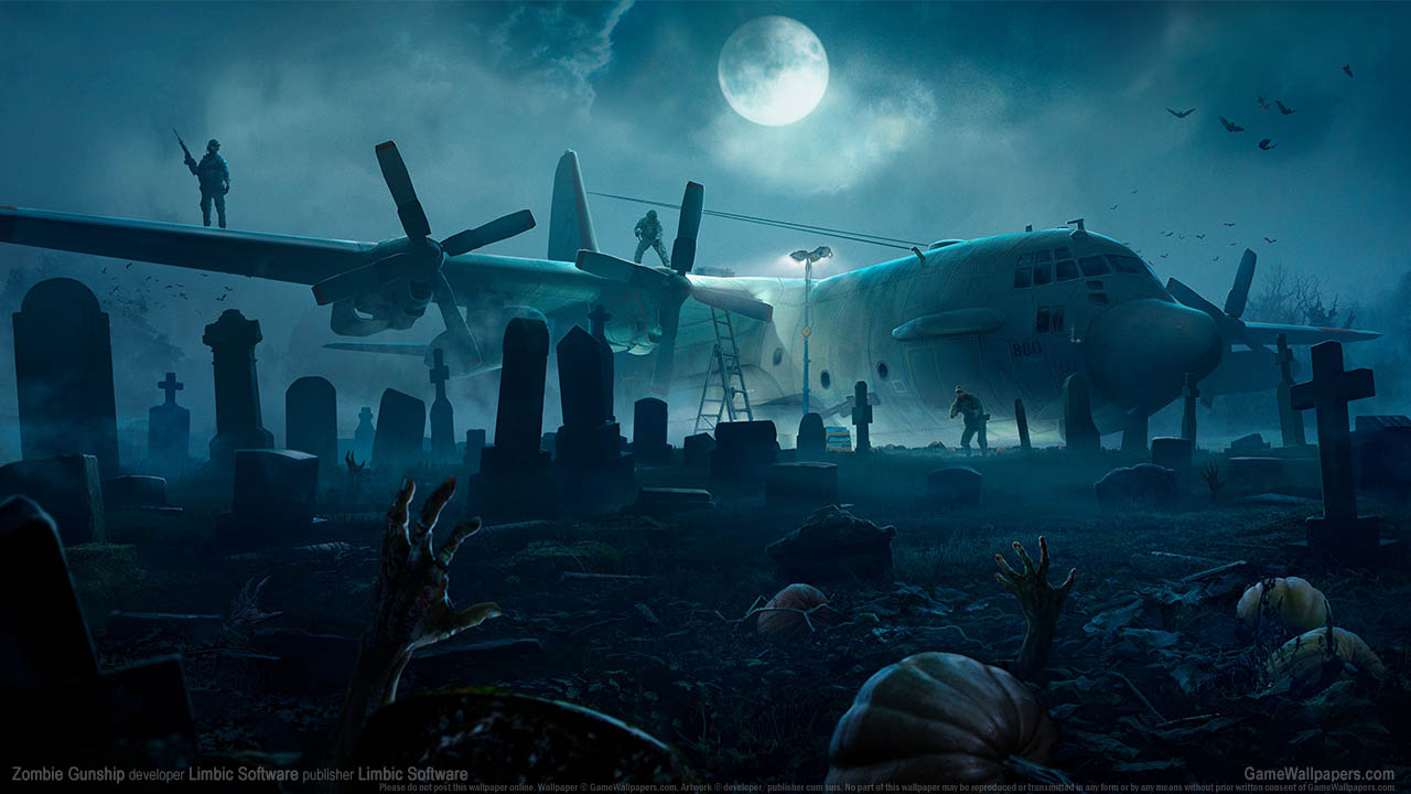 Zombie Gunship achtergrond 01 1280x720