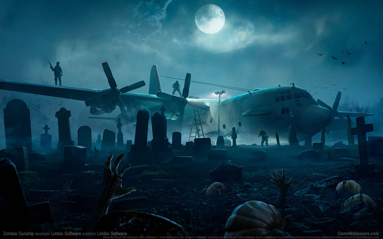 Zombie Gunship achtergrond 01 1280x800