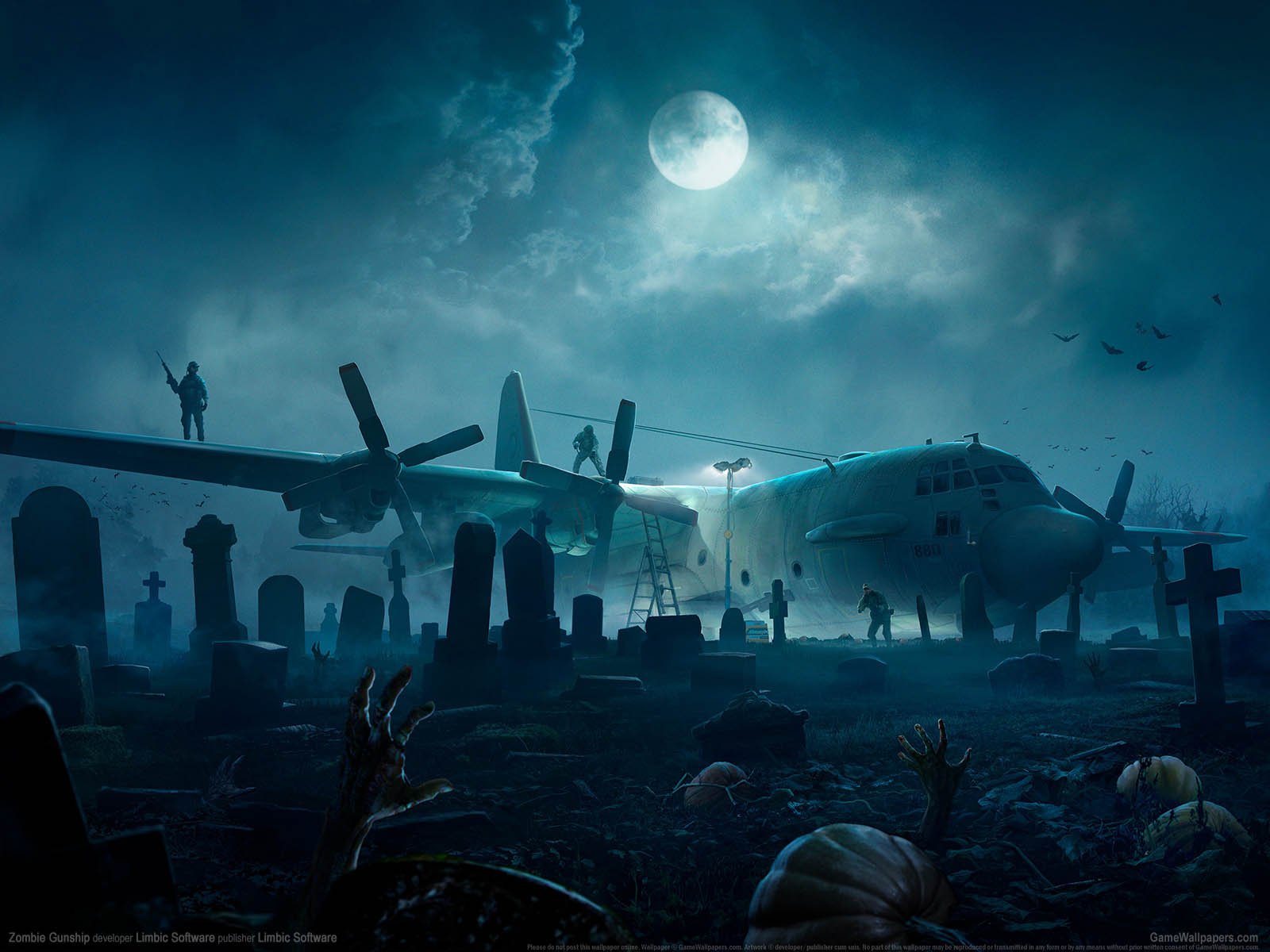 Zombie Gunship achtergrond 01 1600x1200