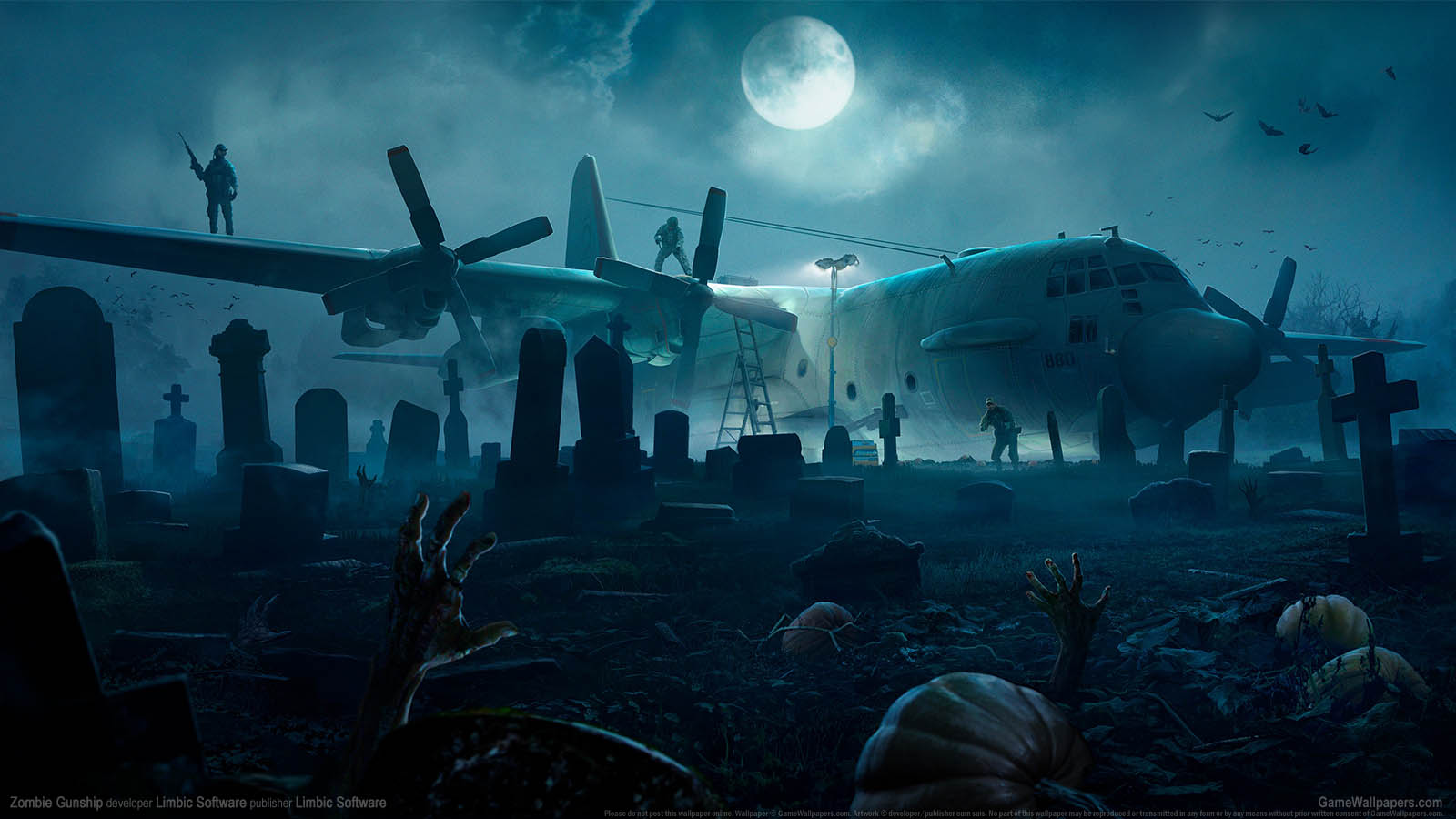 Zombie Gunship wallpaper 01 1600x900